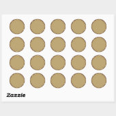Rond Étoiles et chèques Pays Sticker à thème principal (Feuille)