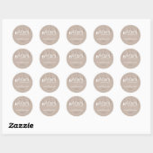 Rond ÉVÉNEMENT STICKER :: lettres bébé 3 (Feuille)
