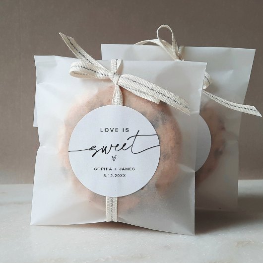 Rond EVERLEIGH Love is Sweet Sticker 3" (feuille de 6)