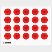 ROND EXCUSE-MOI STICKER STICKER STICKER (Feuille)