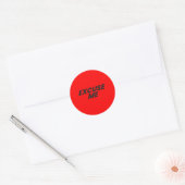 ROND EXCUSE-MOI STICKER STICKER STICKER (Enveloppe)