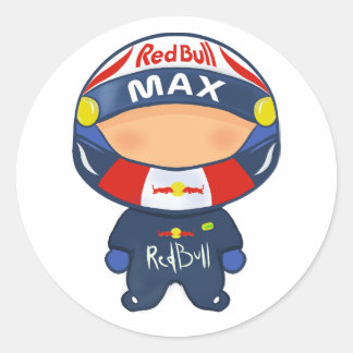 Rond F1 Sticker RedBull Max Verstappen Formule