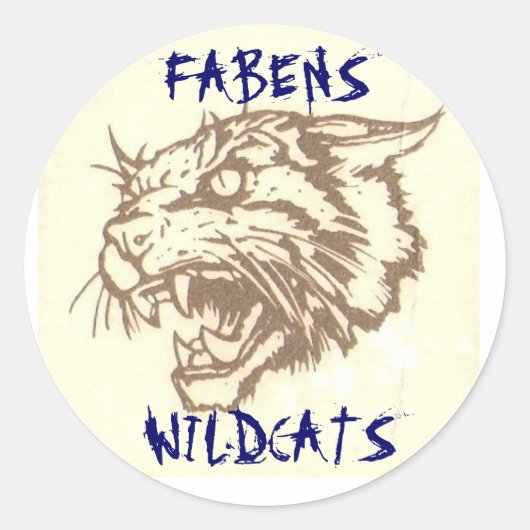ROND FABENS WILDCATS STICKER (Devant)