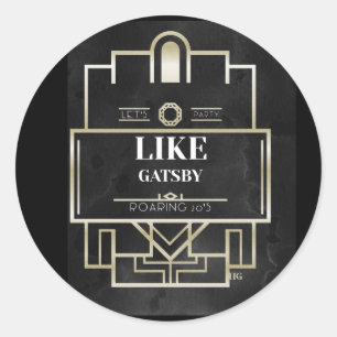 Rond Faisons la fête comme Gatsby Sticker