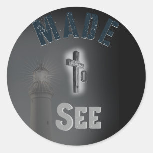 Rond Fait pour voir Sticker