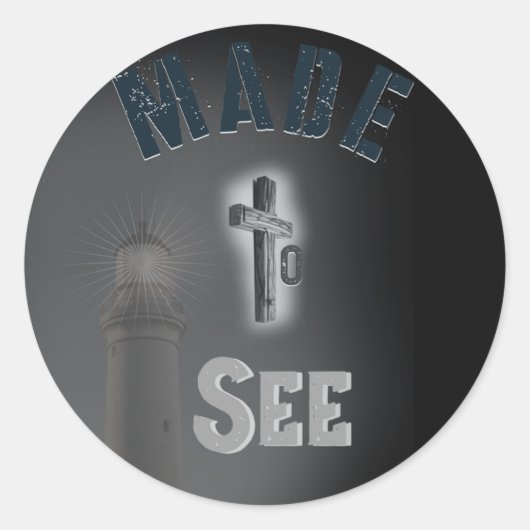 Rond Fait pour voir Sticker (Devant)