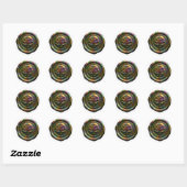 Rond Faux Wax Envelope Seal Style 4 Bronze 20 Sticker (Feuille)