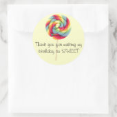 Rond Favoriser Merci Sticker (Sac)