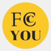 Rond FCC YOU Sticker (Devant)