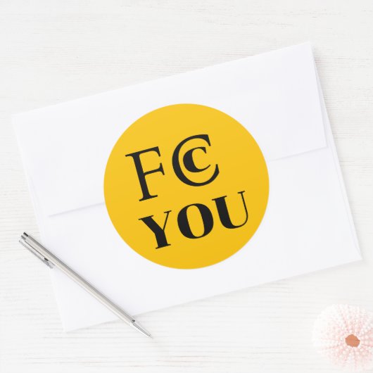 Rond FCC YOU Sticker (Enveloppe)