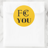 Rond FCC YOU Sticker (Sac)