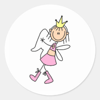 Rond Fée de dents avec ses mains Sticker complet