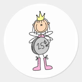Rond Fée de dents donnant un peu Changer Sticker