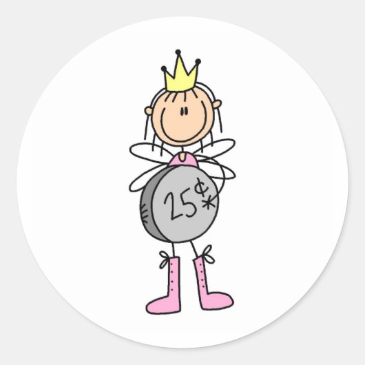 Rond Fée de dents donnant un peu Changer Sticker (Devant)