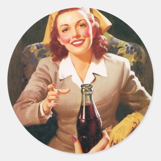 Rond Femme Sticker (Devant)