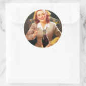 Rond Femme Sticker (Sac)