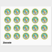 Rond Fermez Le Sticker Du Canard (Feuille)
