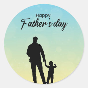 Rond FÊTE DES PÈRES Sticker CADEAU