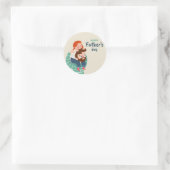 Rond FÊTE DES PÈRES Sticker CADEAU (Sac)