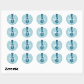 Rond FÊTE DES PÈRES Sticker CADEAU (Feuille)