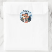 Rond FÊTE DES PÈRES Sticker CADEAU (Sac)