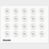 Rond feuillage vert feuille STICKER partie/mariage (Feuille)
