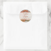 Rond Feuilles d'automne séchées, Sticker Diamètre Fleur (Sac)