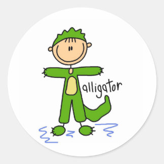 Rond Figure De Sticker Dans L'Autocollant De Costume D'