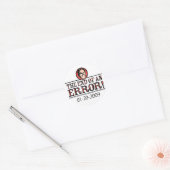 Rond Fin D'Un Sticker D'Erreur (Enveloppe)
