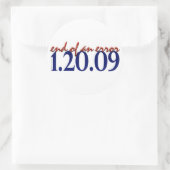 Rond Fin d'une erreur - Sticker (Sac)