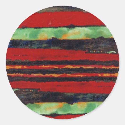 Rond "Fire Fight #2" Sticker abstrait de conception (Devant)