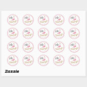 Rond Flamingle ! Sticker Flamant rose (Feuille)