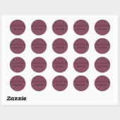 Rond Fleur de framboise Économisez le sticker de date (Feuille)