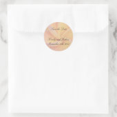 Rond Fleur hawaïenne Enregistrer le sticker de date (Sac)