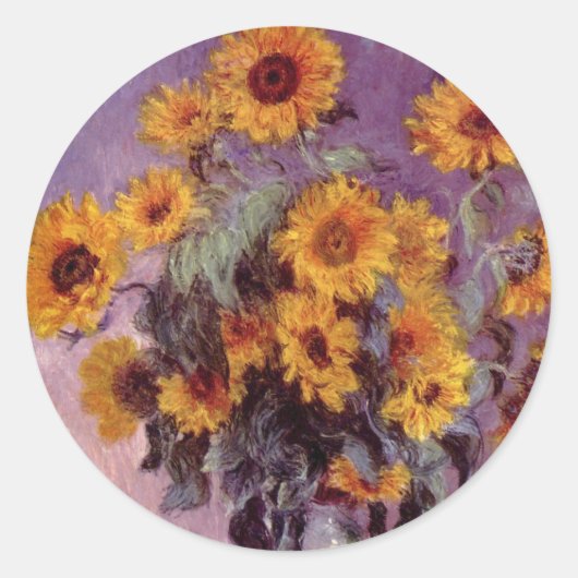 Rond Fleurs de Claude Monet Sticker (Devant)