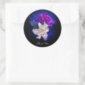 Rond Fleurs magiques - Sticker Merci (Sac)