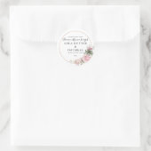 Rond Floral et huile | Sticker pour savon (Sac)