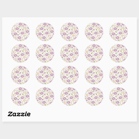 Rond Floral Sticker (Feuille)