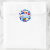 Rond Flower Garden ~ Gift Sticker # 2 (Sac)