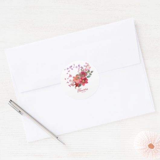 Rond Flower Sticker (Enveloppe)