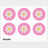 Rond Flower Sticker (Feuille)