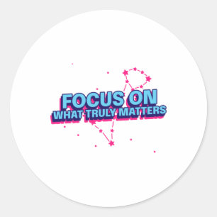 Rond Focus Sur Ce Sticker Vraiment