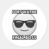 Rond Fort Wayne Final Boss Sticker (Devant)