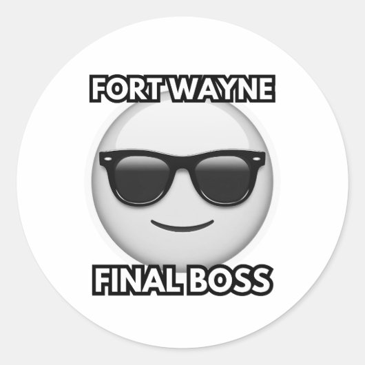 Rond Fort Wayne Final Boss Sticker (Devant)