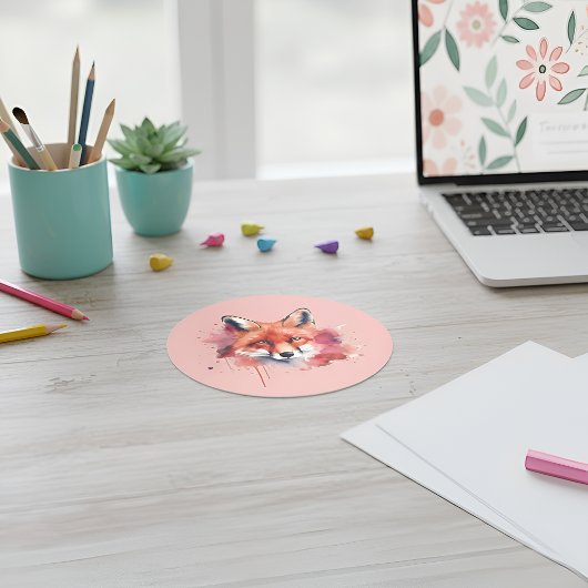Rond Fox Sticker