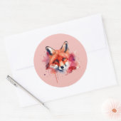 Rond Fox Sticker (Enveloppe)