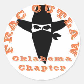Rond Frac Outlaw Oklahoma chapitre sticker