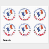Rond France Sticker (Feuille)