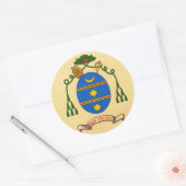 Rond Francis de Sales Armoiries Patron Saint Sticker (Enveloppe)