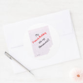Rond Frenchie Ate My Homework - Sticker (Enveloppe)
